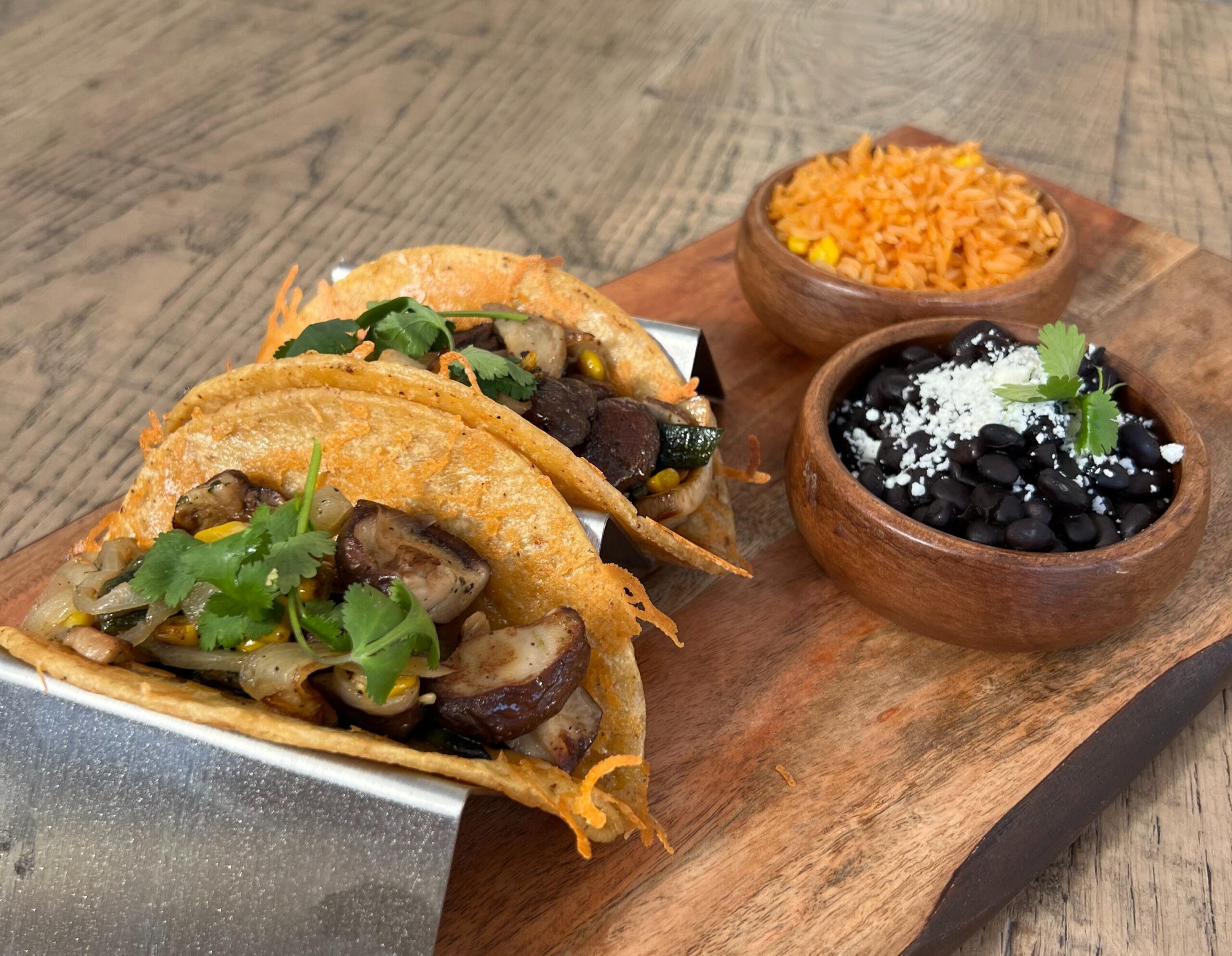 Mushroom Rajas Taco